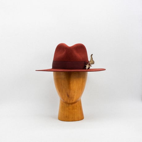 Long feather Slim Fedora
