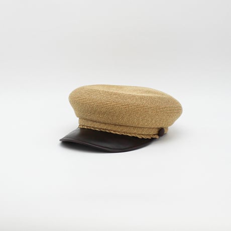 PB beret Leather brim cas