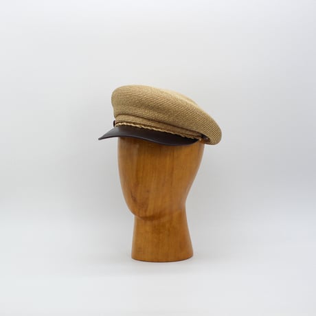 PB beret Leather brim cas