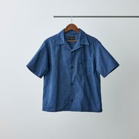 Selvage chambray Open collar shirt