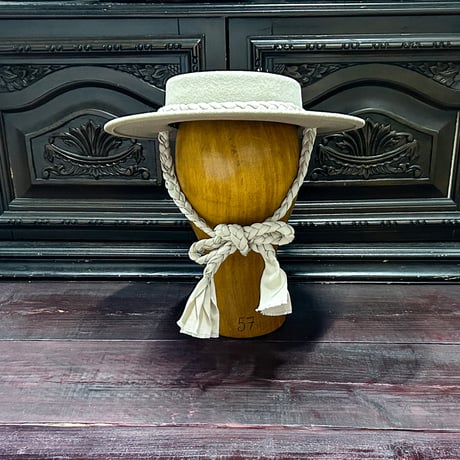 Canotier tresse ruban Un bibi