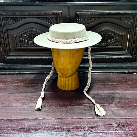 Canotier tresse ruban Un bibi