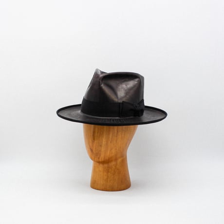 Tea core leather hat