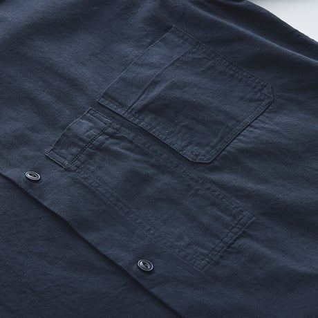 Open collar Atelier work shirt