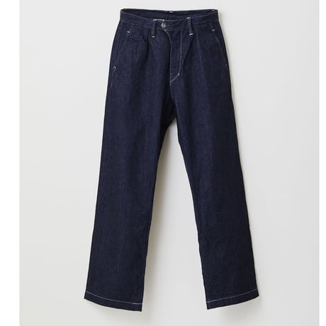 Selvage wide trousers