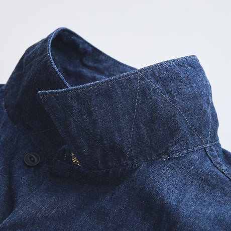 Open collar Atelier work shirt