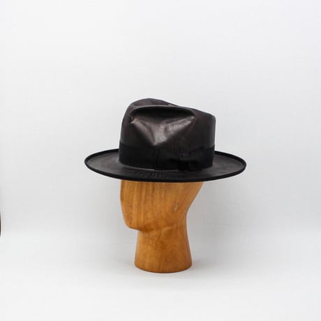 Tea core leather hat