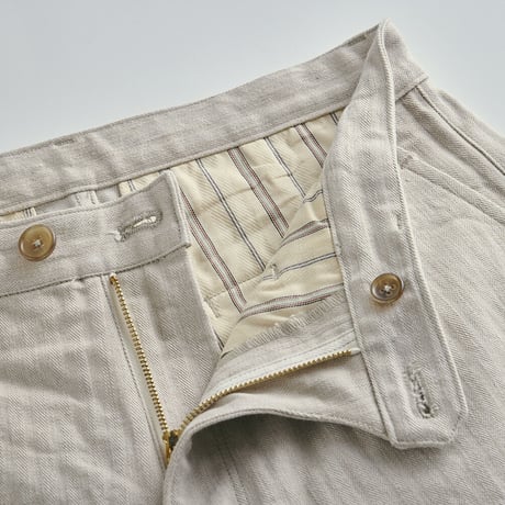 Herringbone Denim wide trousers