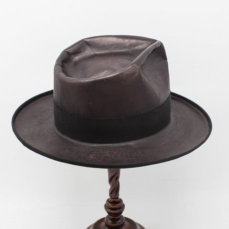 Tea core leather hat