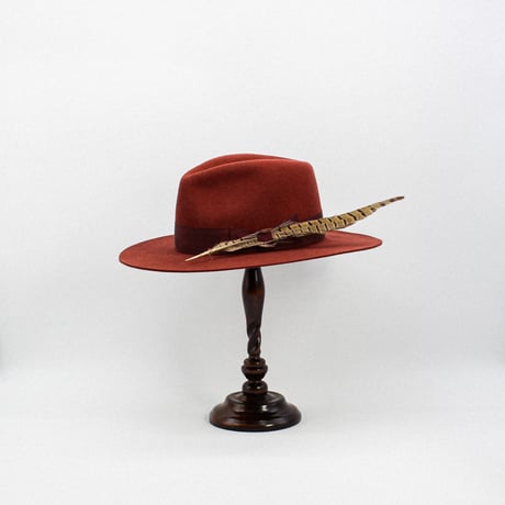 Long feather Slim Fedora