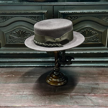 Canotier tresse ruban