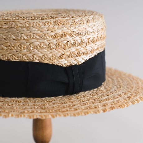 Flower braid Mid silk boater
