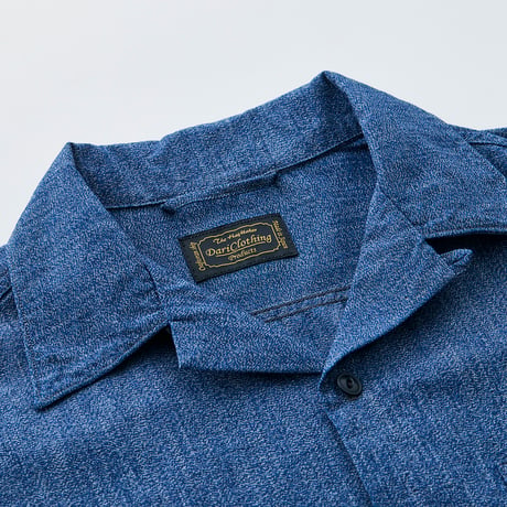 Selvage chambray Open collar shirt