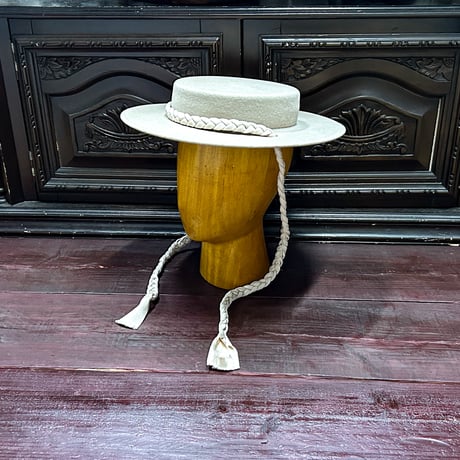 Canotier tresse ruban Un bibi