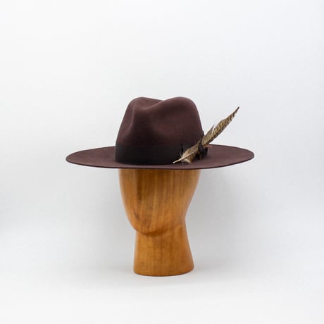 Long feather Slim Fedora