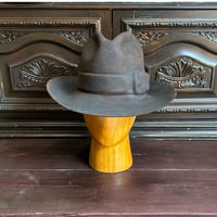 Belt emboss Western burn hat