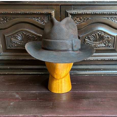 Belt emboss Western burn hat
