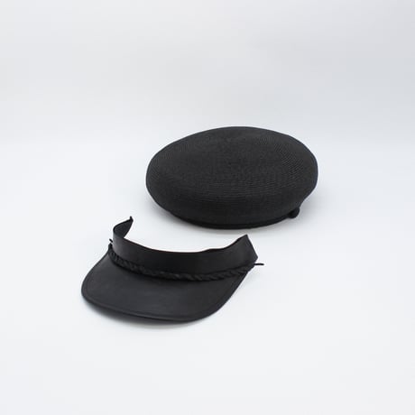 PB beret Leather brim cas