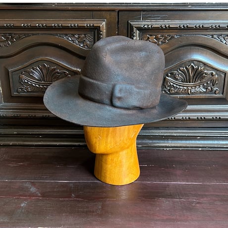 Belt emboss Western burn hat