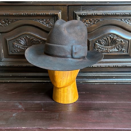 Belt emboss Western burn hat