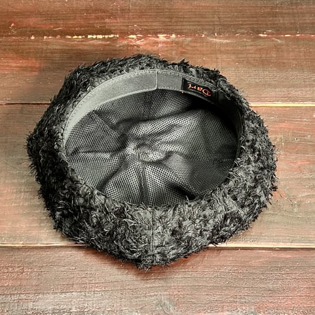 Sheer cut jacquard beret