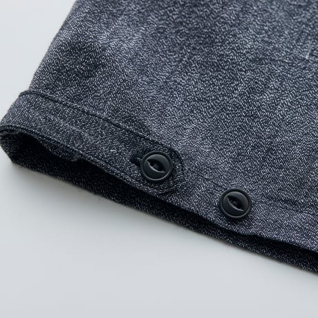 Selvage chambray Open collar shirt