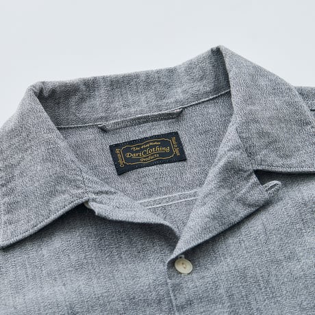 Selvage chambray Open collar shirt