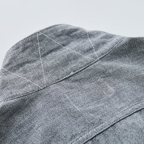 Selvage chambray Open collar shirt