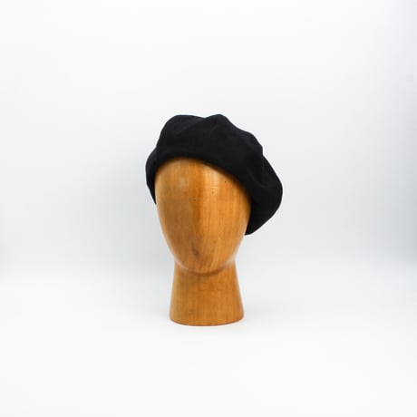 Linen herringbone beret