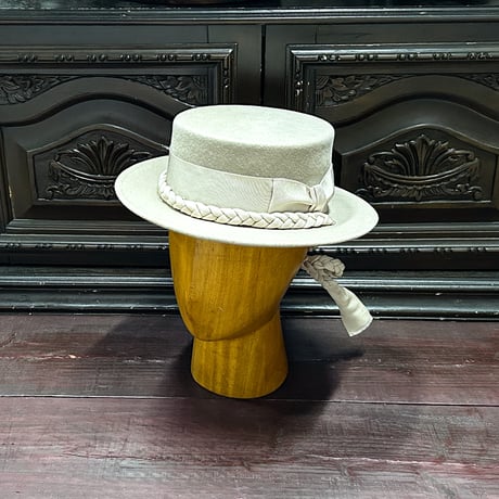 Canotier tresse ruban
