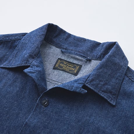 Open collar Atelier work shirt