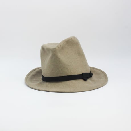 Brushed gabardine hat