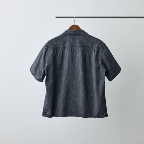Selvage chambray Open collar shirt