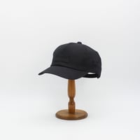 Front tag Cotton Herringbone cap(Black)