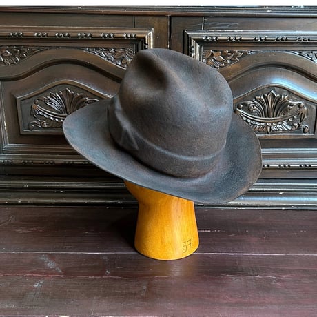 Belt emboss Western burn hat