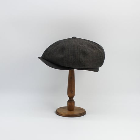 Linen herringbone NPB cap2
