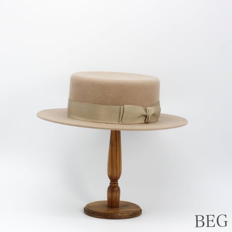 Classic wool boater