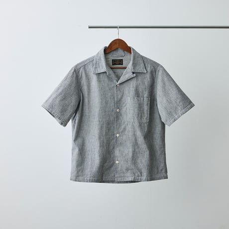 Selvage chambray Open collar shirt
