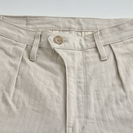 Herringbone Denim wide trousers