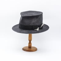 Raffia crash silk(hand dyed black)
