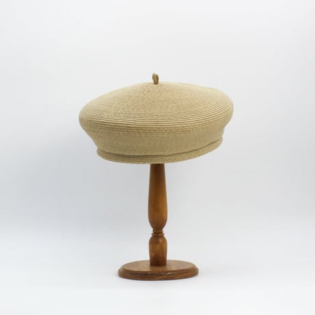 Linen braid point beret