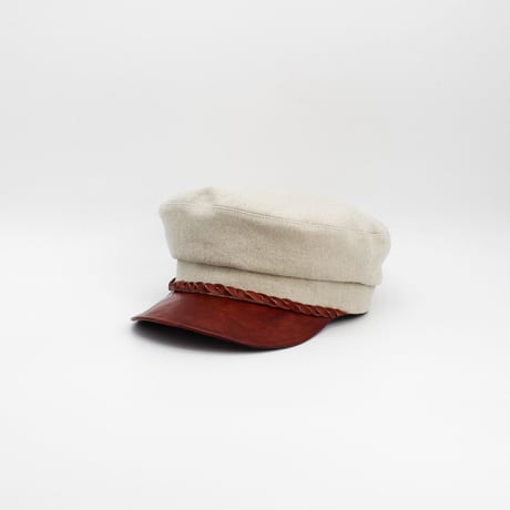 Hand dyed brim marine cap