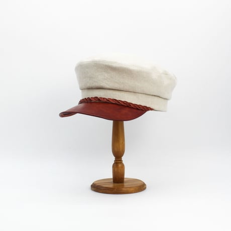 Hand dyed brim marine cap