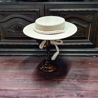 Canotier tresse ruban Un bibi
