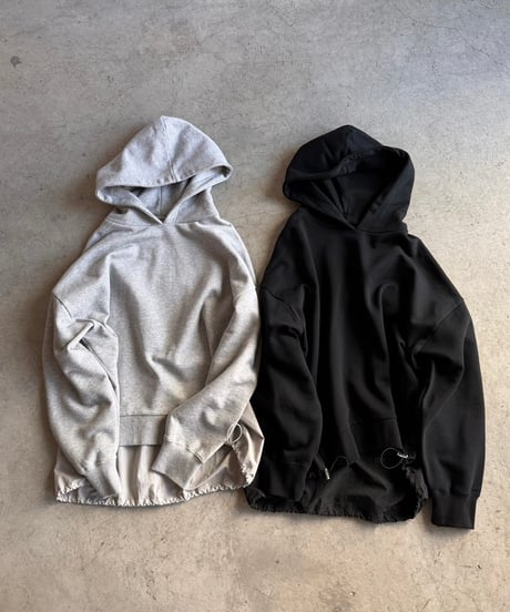 back switching sweat hoodie/2color