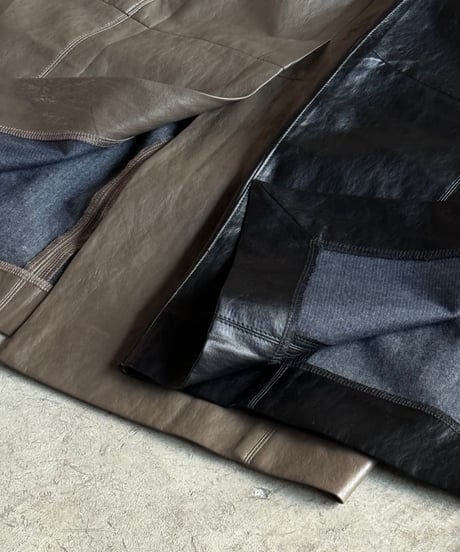 square leather skirt 2size/2color