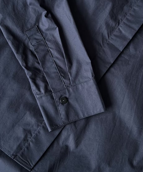 【FINE】stand collar minimal shirt / 2color