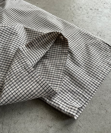 gingham check easy pants
