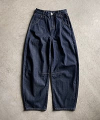 wide tapered denim/2size