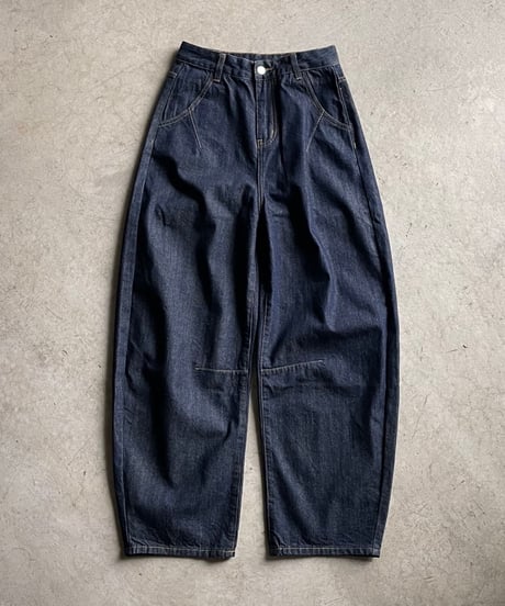 wide tapered denim/2size